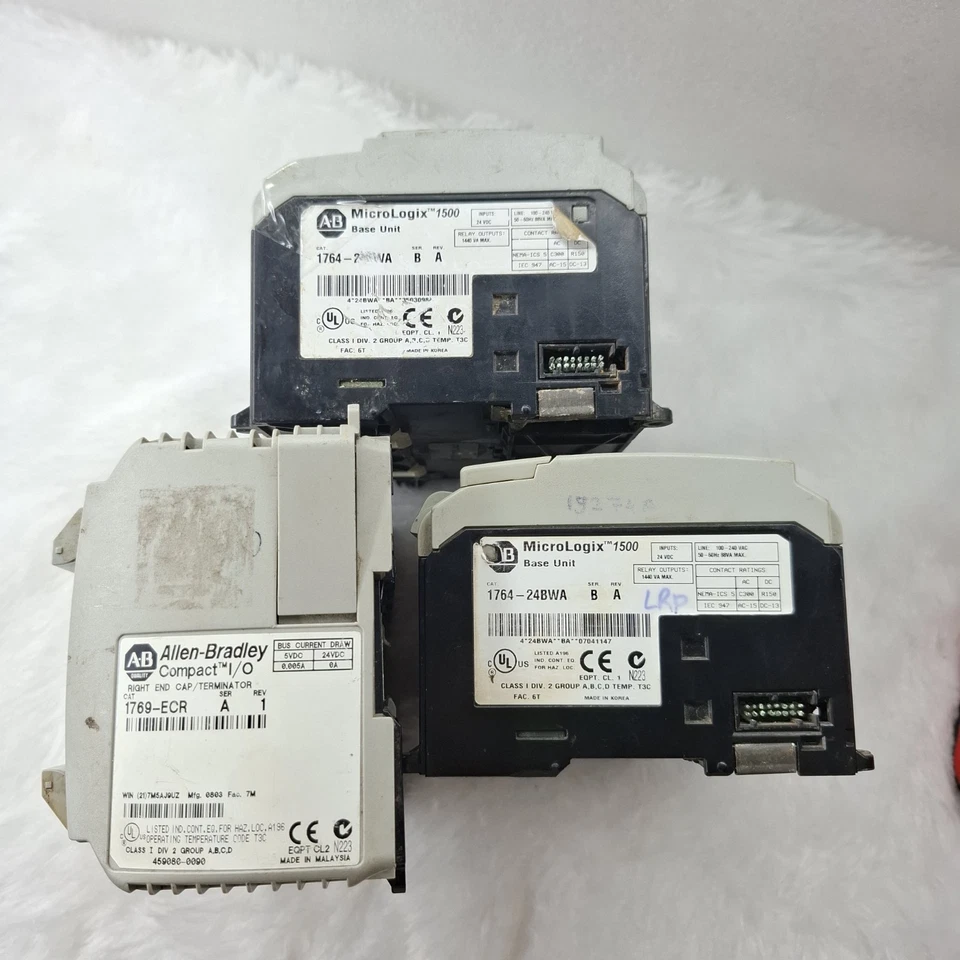 FOR PARTS LOT OF 3PCS ALLEN BRADLEY MICROLOGIX 1500 1764-24BWA